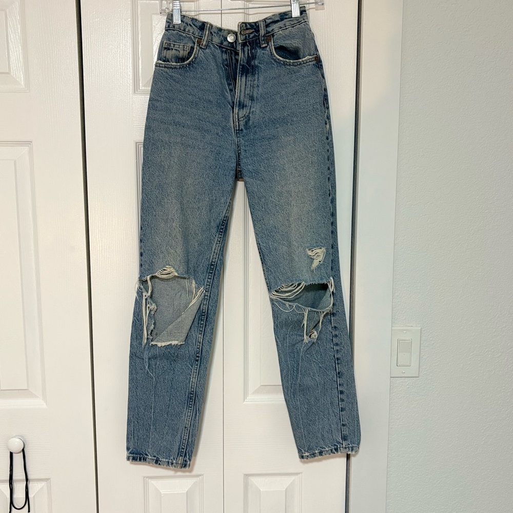 Zara Faded Denim Jeans